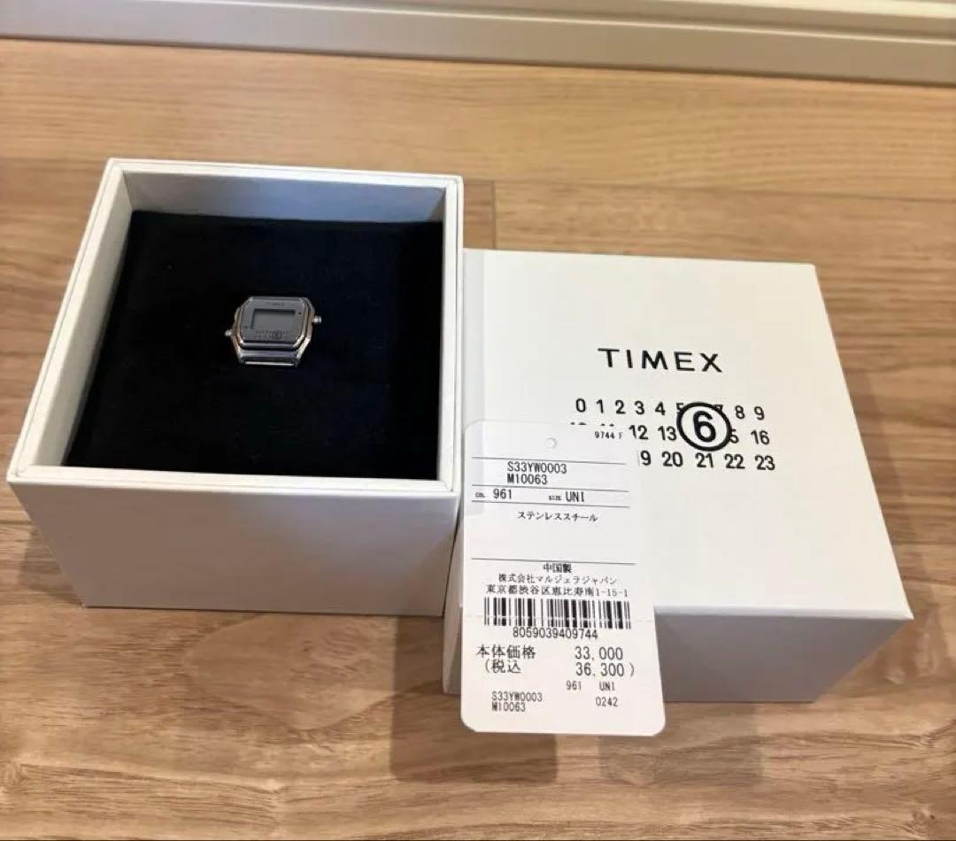 TIMEX x MM6 T80 Ring Watch (S/M)（液晶切れ）