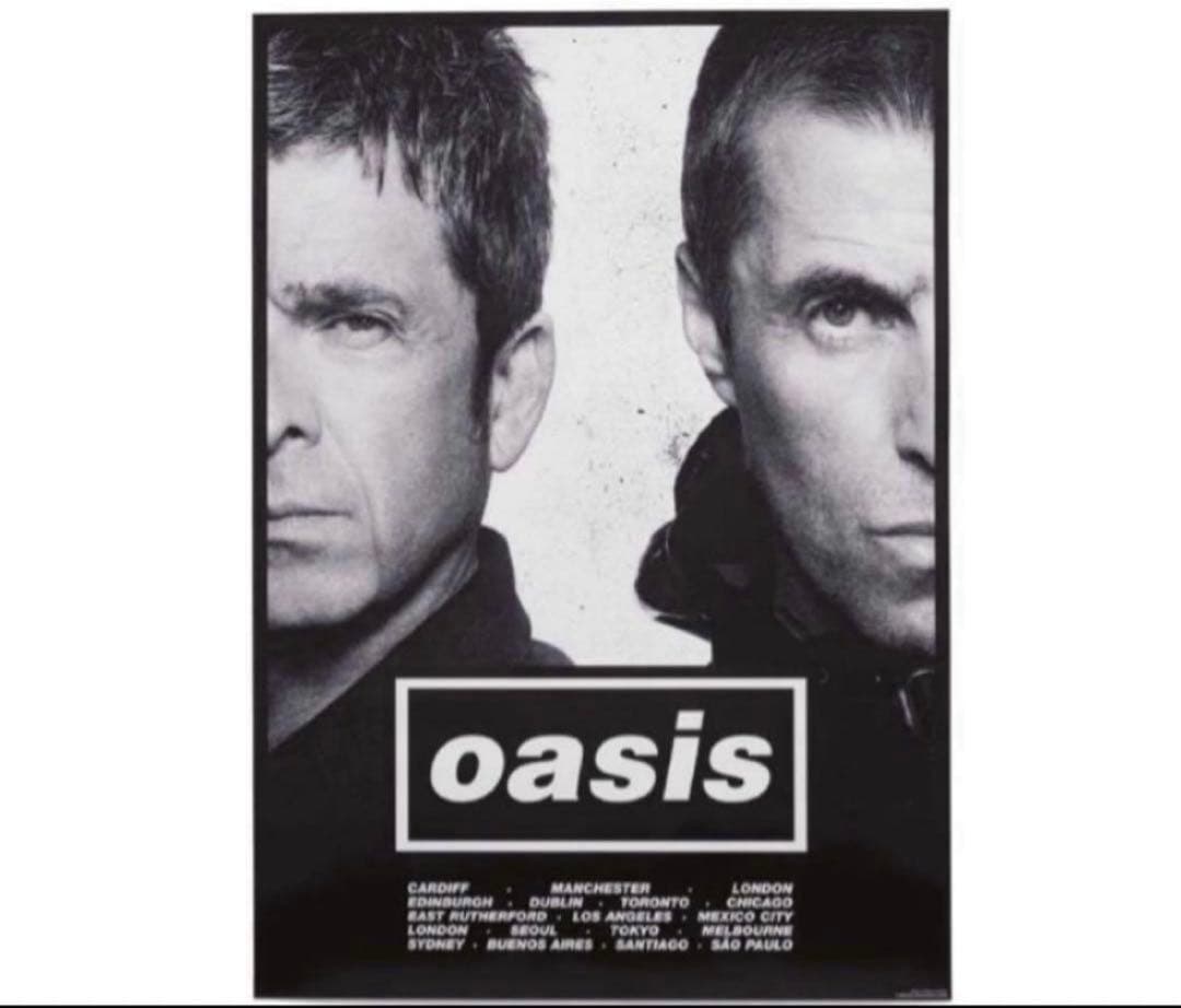 Oasis live '25 ツアーポスター [Half Face] A2サイズ - メルカリ