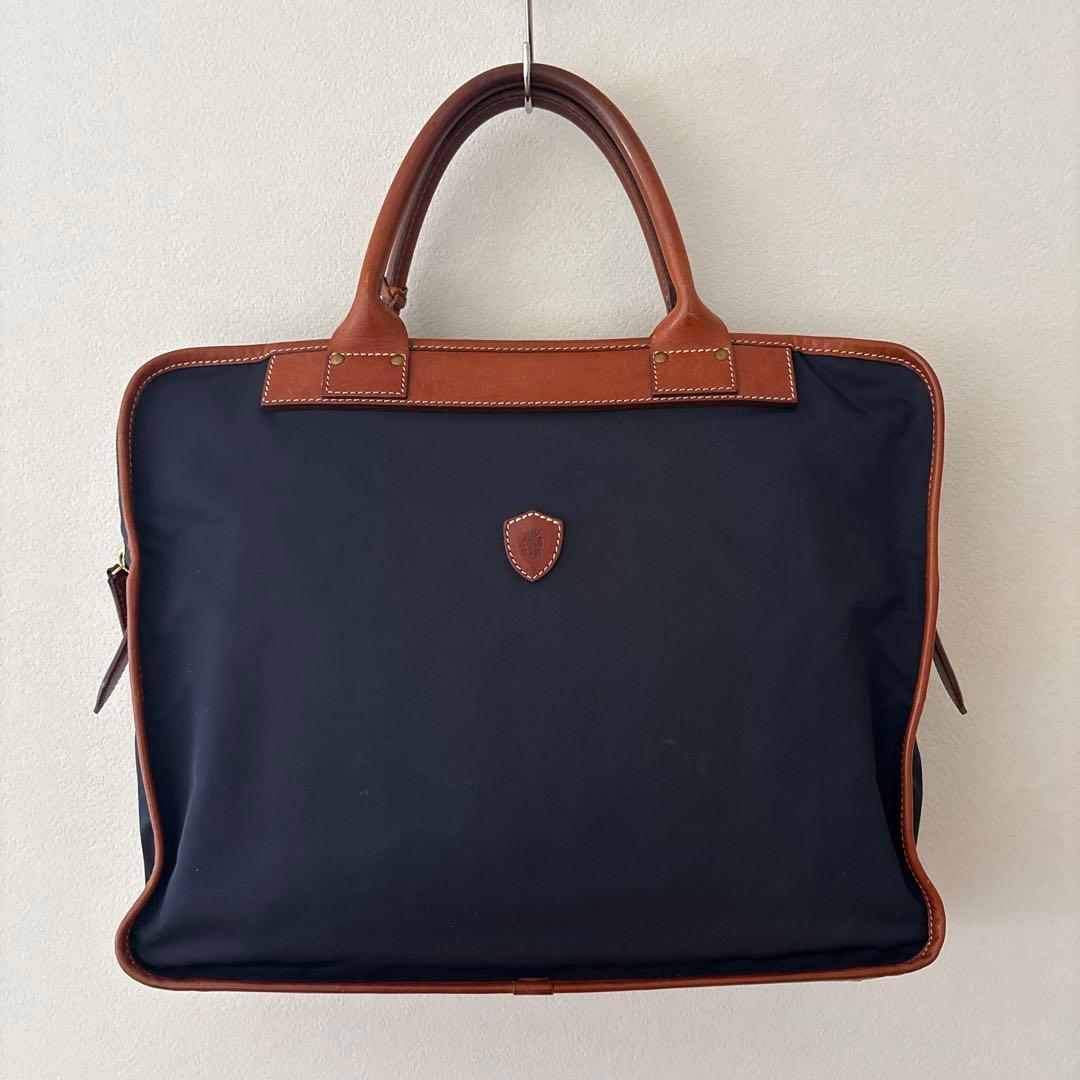 Felisi フェリージ ナイロン/レザー ブリーフケース 1724DS 濃紺 Felisi フェリージ ナイロン/レザー ブリーフケース 1724DS 濃紺