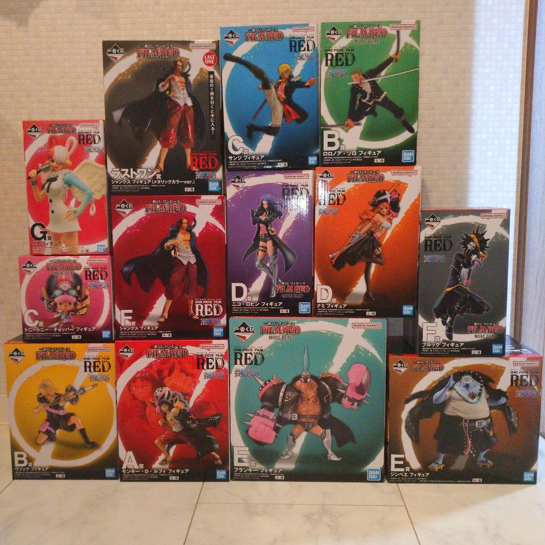【新品・未開封】一番くじ ワンピース FILM RED フィギュアコンプセット 一番くじ ワンピース FILM RED -MORE BEAT-｜一番くじ倶楽部｜BANDAI