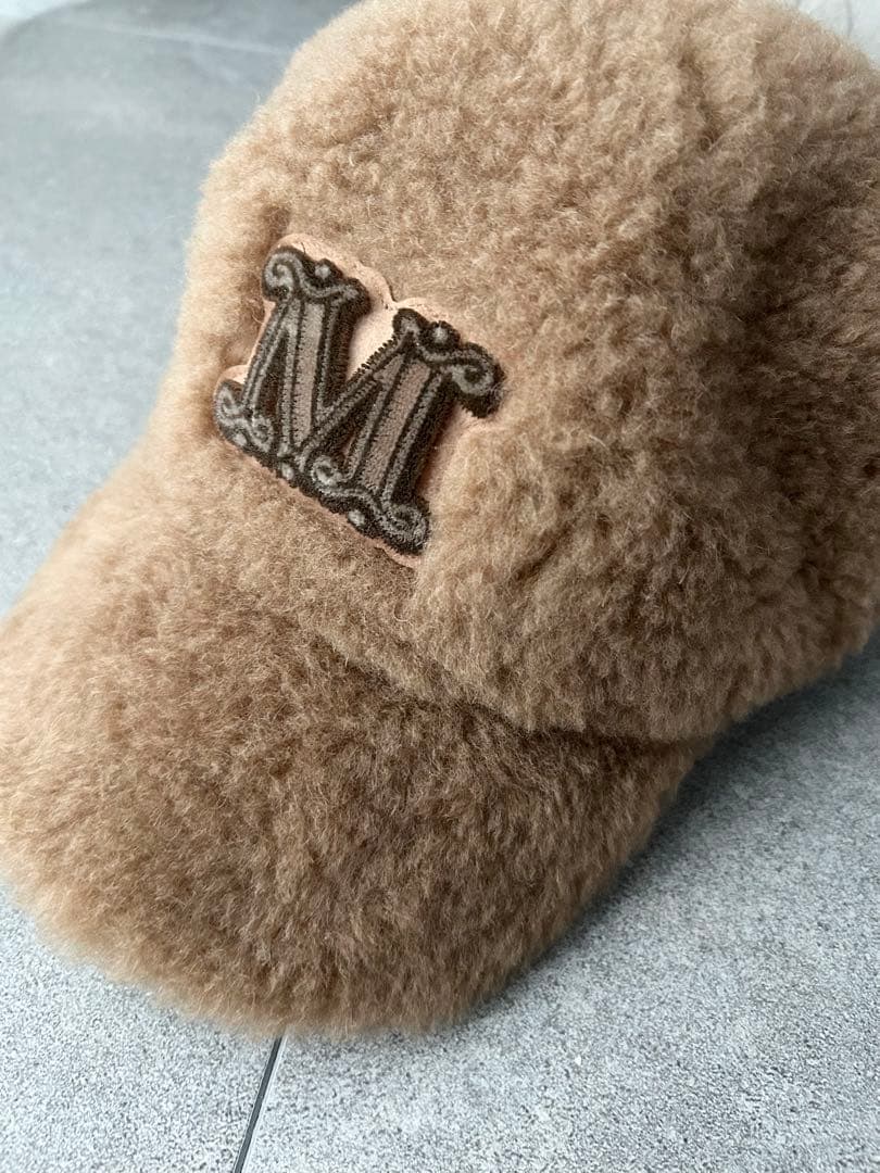 【MAX MARA】テディベア キャメル キャップ MaxMara 帽子