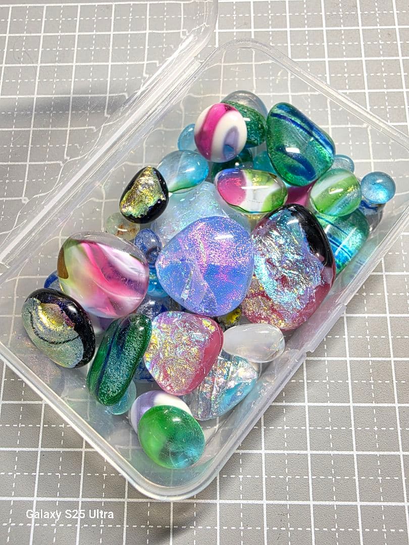 No2158ガラスナギット☆まとめ売り～ケース付き⭐46個 - メルカリ