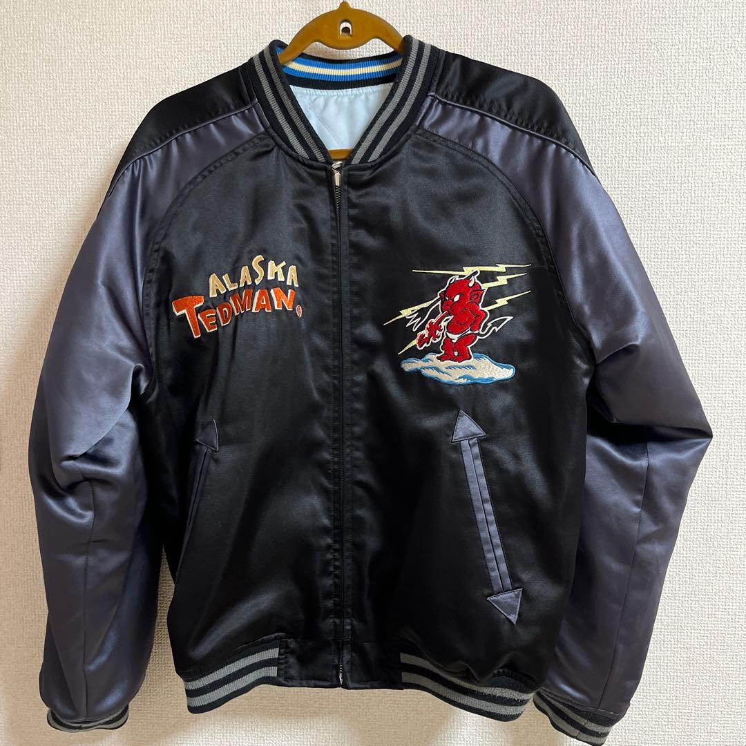 テッドマン　スカジャン　ブラック✖️ブルーＬ42