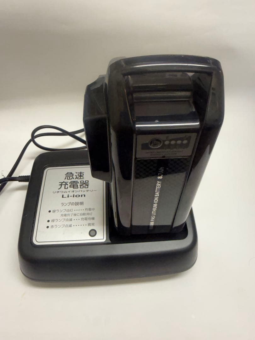良品！ヤマハ・リチウムイオンバッテリー 8.7Ah 急速充電器セット電動自転車