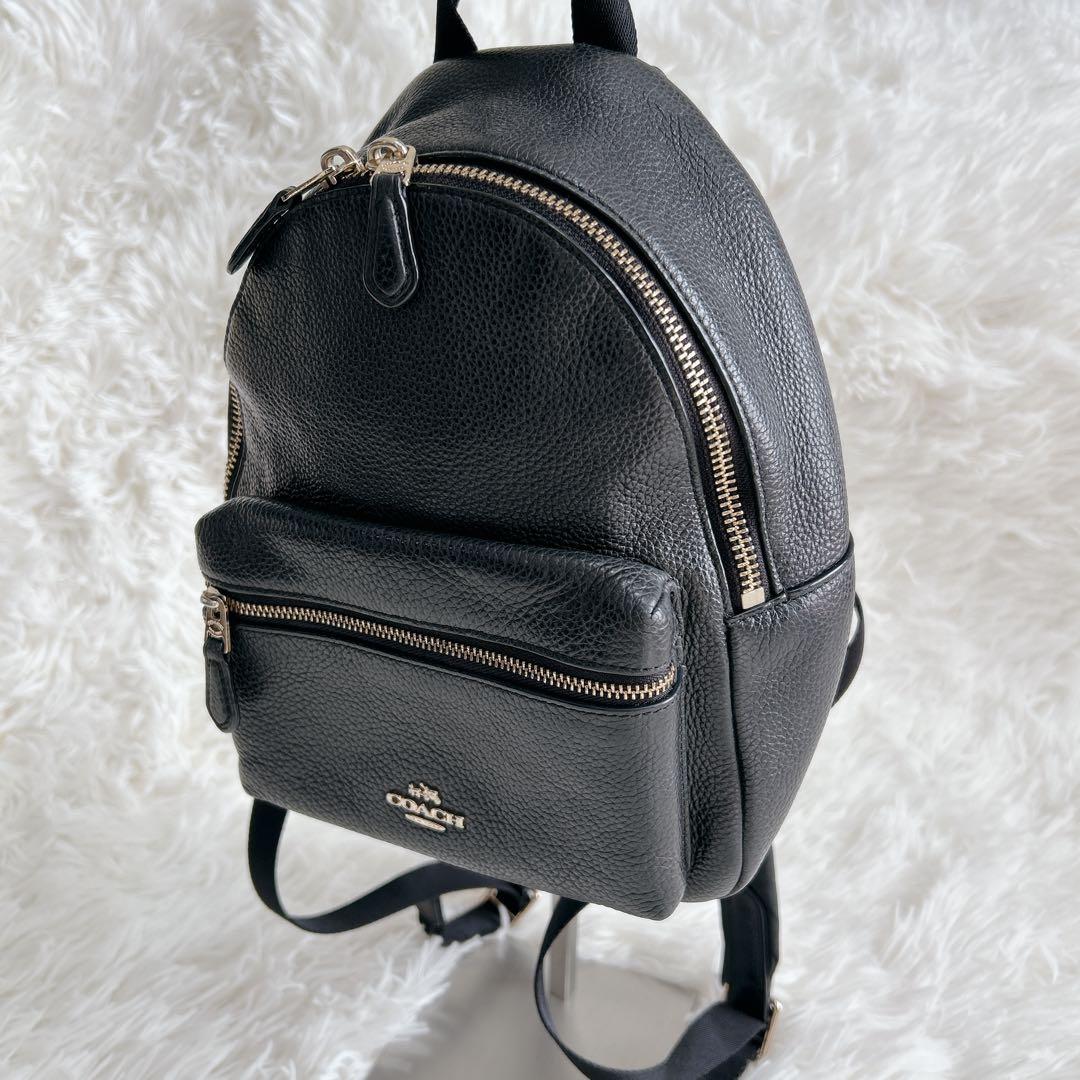 ✨美品✨COACH コーチ リュック バックパック レザー シボ革 ゴールド金具