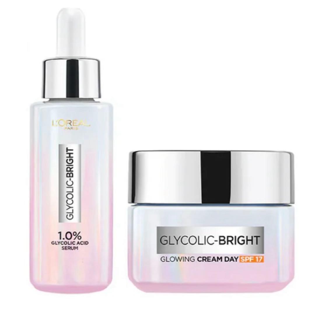 ロレアル　 美容液とSPF 17日中用クリーム　2点セット