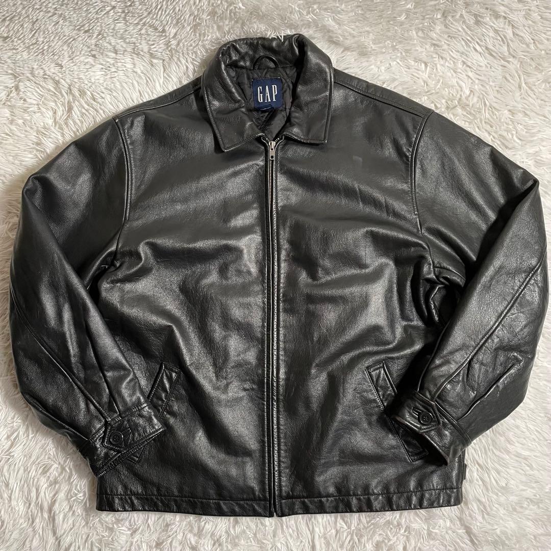 オールドギャップ レザージャケット 襟付き 本革 牛革