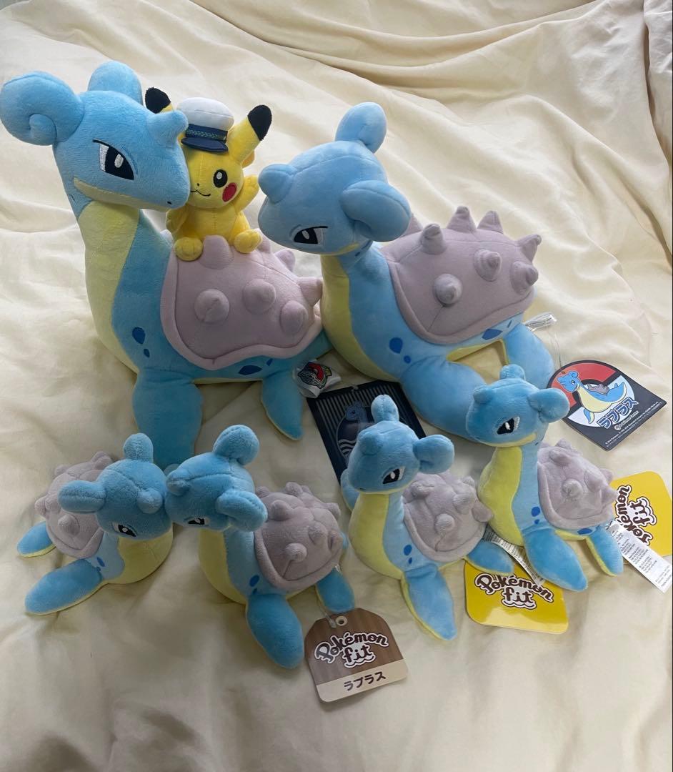 ポケモンセンター　ラプラス　ぬいぐるみ　ポケモンfit Amazon.co.jp: ポケモンセンターオリジナル ぬいぐるみ ラプラス 24×31