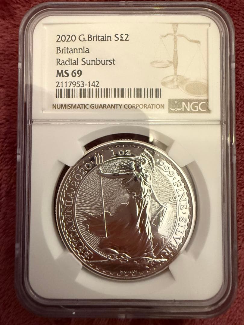銀貨 G Britain 2020年 NGC MS69 イギリス ブリタニア 楽天市場】即納・追跡可 2020 イギリス ブリタニア 銀貨 1オンス【2枚