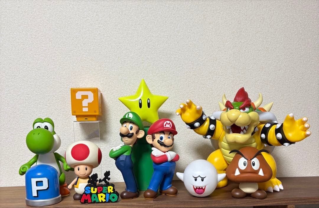 スーパーマリオ　フィギュア＆ソフビ　ディスプレイセット　バラ売り不可