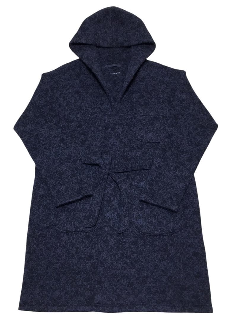 米製 エンジニアードガーメンツ ガウンコート Sネイビージャガード ルームコート