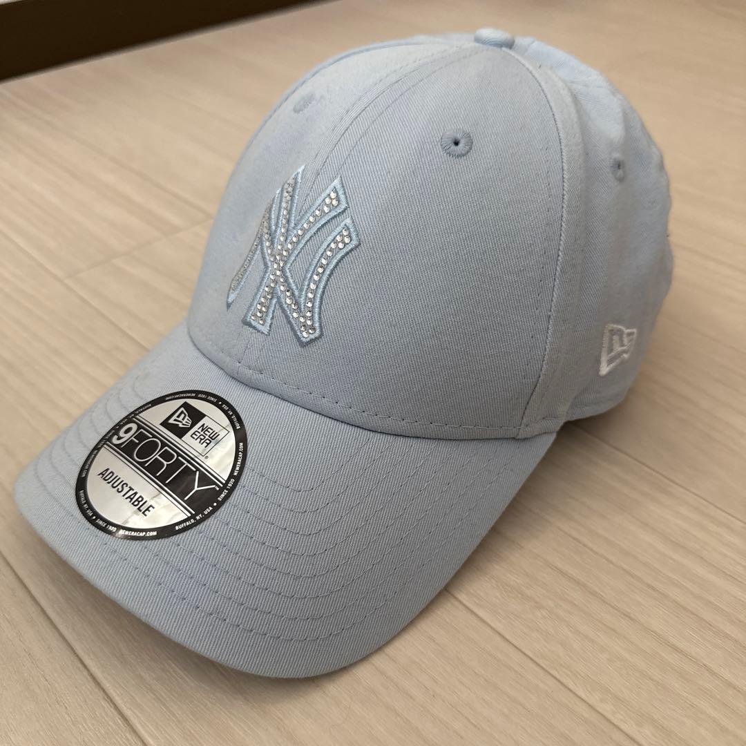 【new era】9forty ストーンキャップ　水色