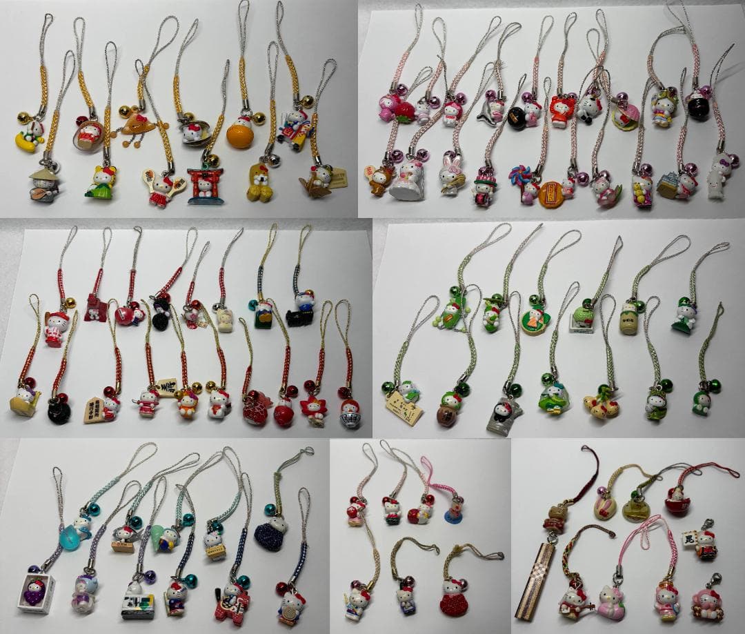 【まとめ売り】1999-2010年・ご当地キティ90個セット(訳あり)