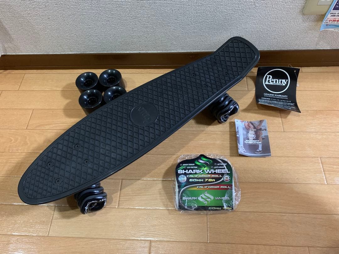 【新品、未使用】Penny スケートボード SharkWheel ホイールセット