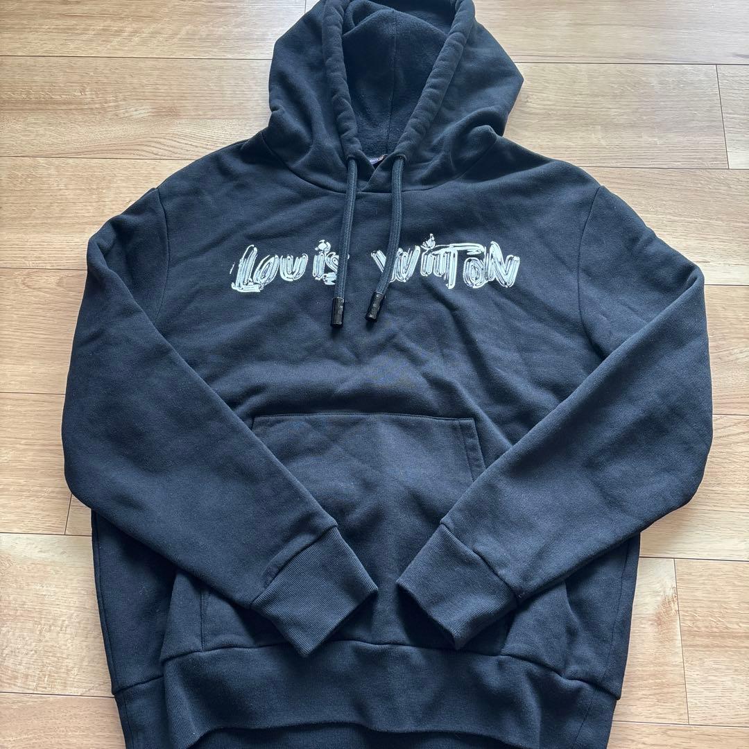 Louis Vuitton ブラック パーカー 24SS バージル