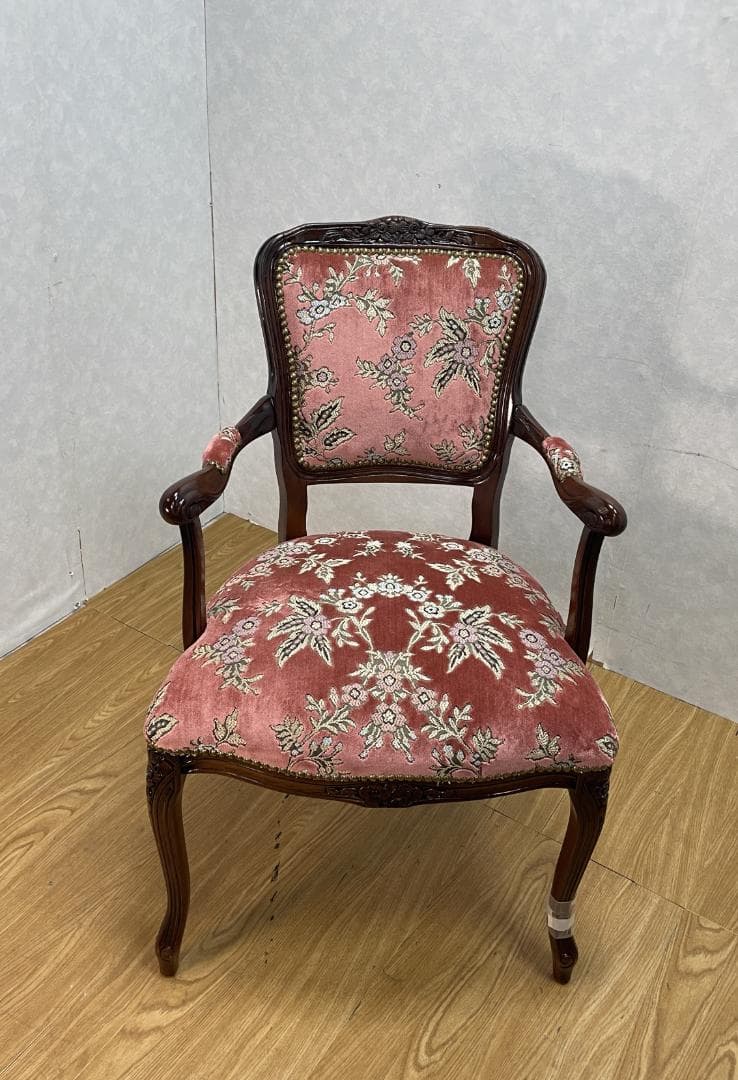 K♢1134 金華山肘付きアームチェア 未使用品　訳ありリペア品