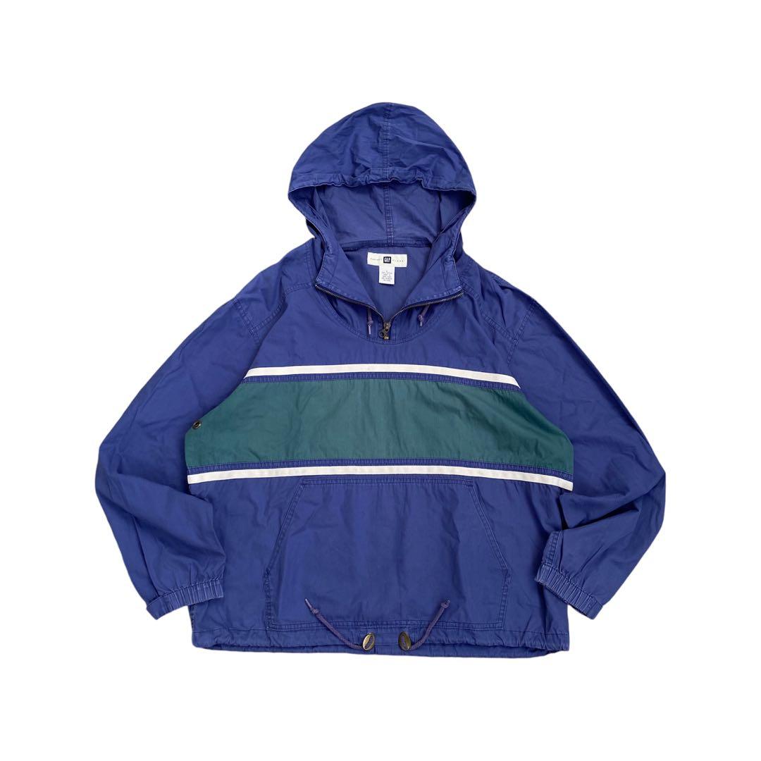1990s old gap line cotton anorak parker - メルカリ