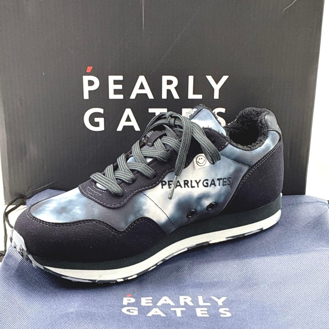 【新品未使用】パーリーゲイツ PGタイダイ柄 ニコちゃん スパイクレスシューズ