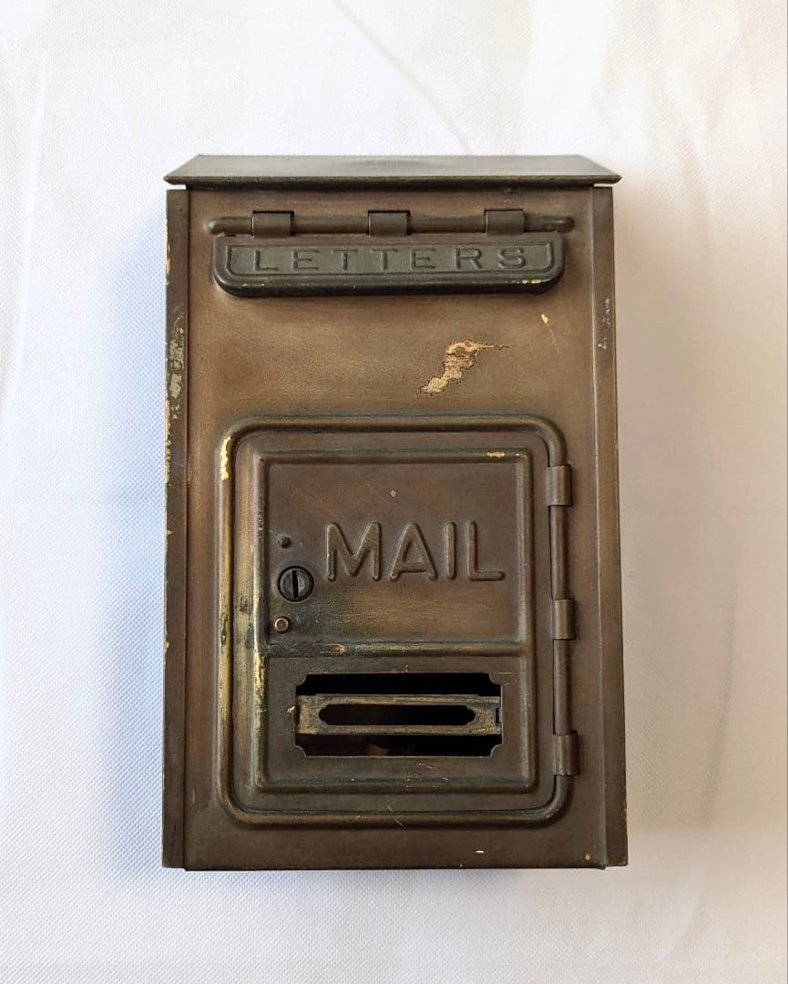 アンティーク真鍮 メールボックス 郵便受け ビンテージ 1920年代 USA