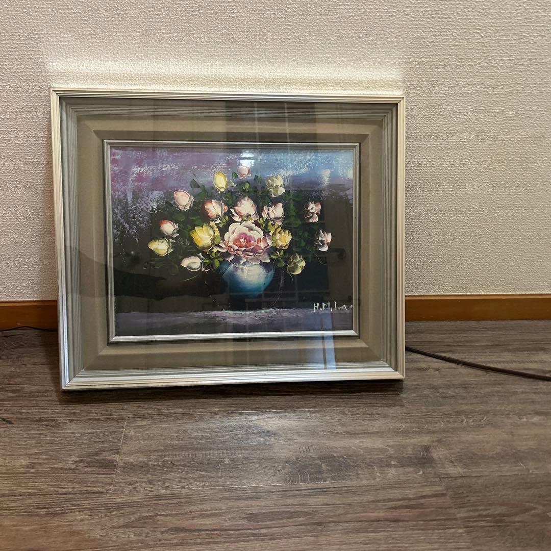 絵画額『花と花瓶』H.M.Lee李賢美