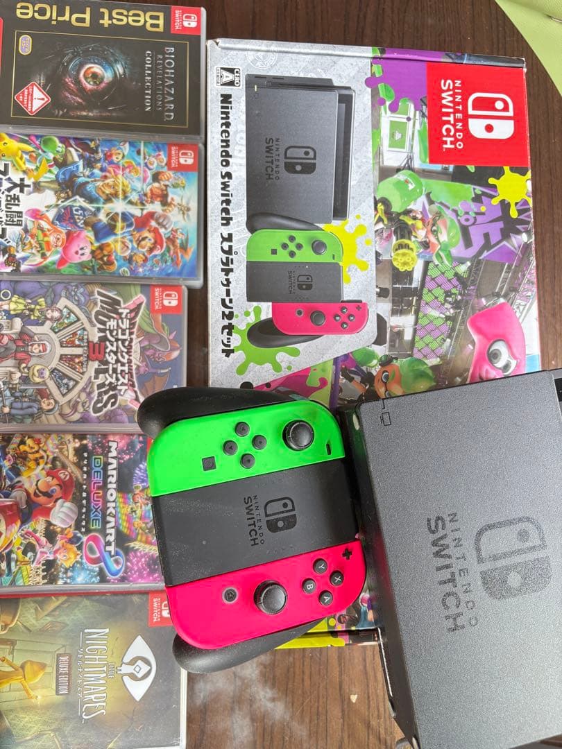 お買い得！お年玉！Nintendo Switch本体限定カラー、ソフト6本