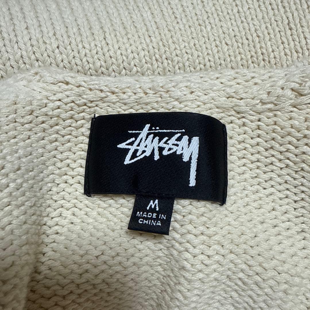 Stussy Embroidered V-Neck Logo Sweater - メルカリ