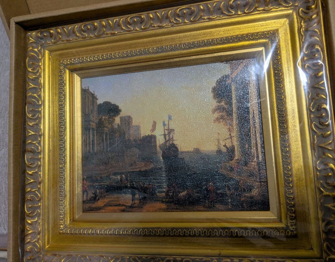 クロード・ロラン 油彩画 クリュセイスを父親のもとに返すオデュッセウス