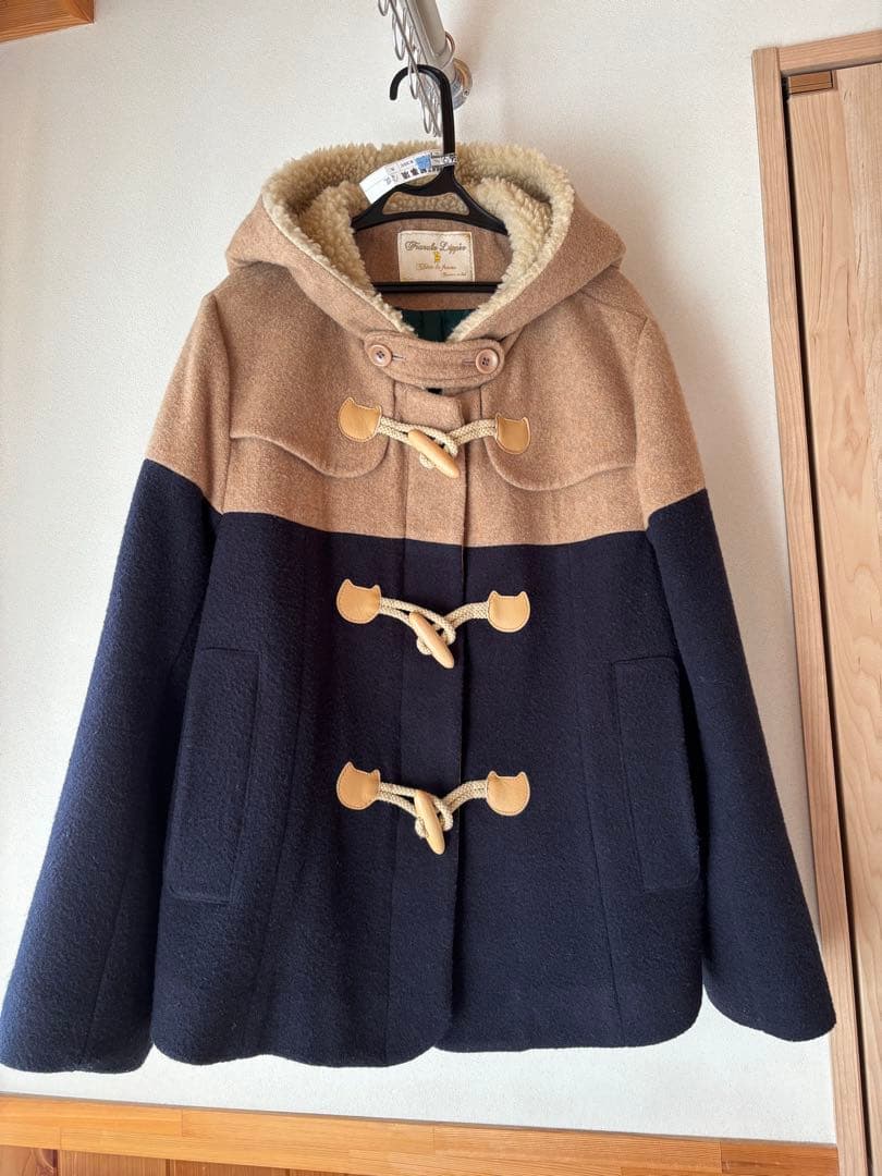 フランシュリッペfl5 ダッフルコート ベージュ✖︎ネイビー