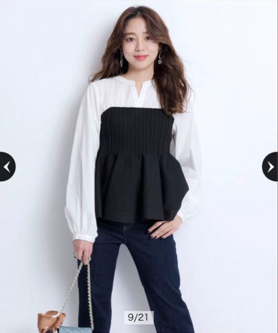 新品】ジャスグリッティー シャツレイヤードライクニット - メルカリ