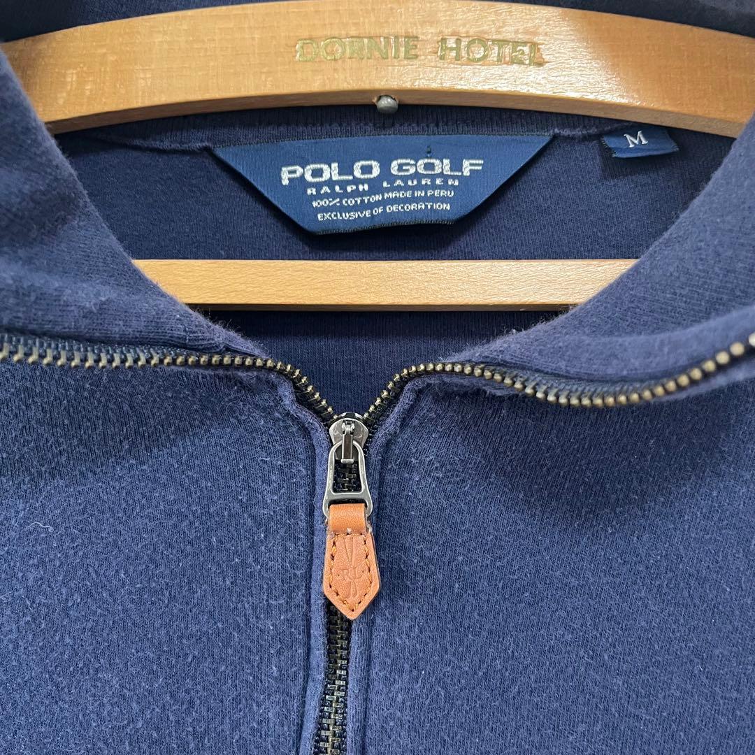 POLO GOLF】ポロゴルフ ハーフアップ スウェット ネイビー 三角タグ