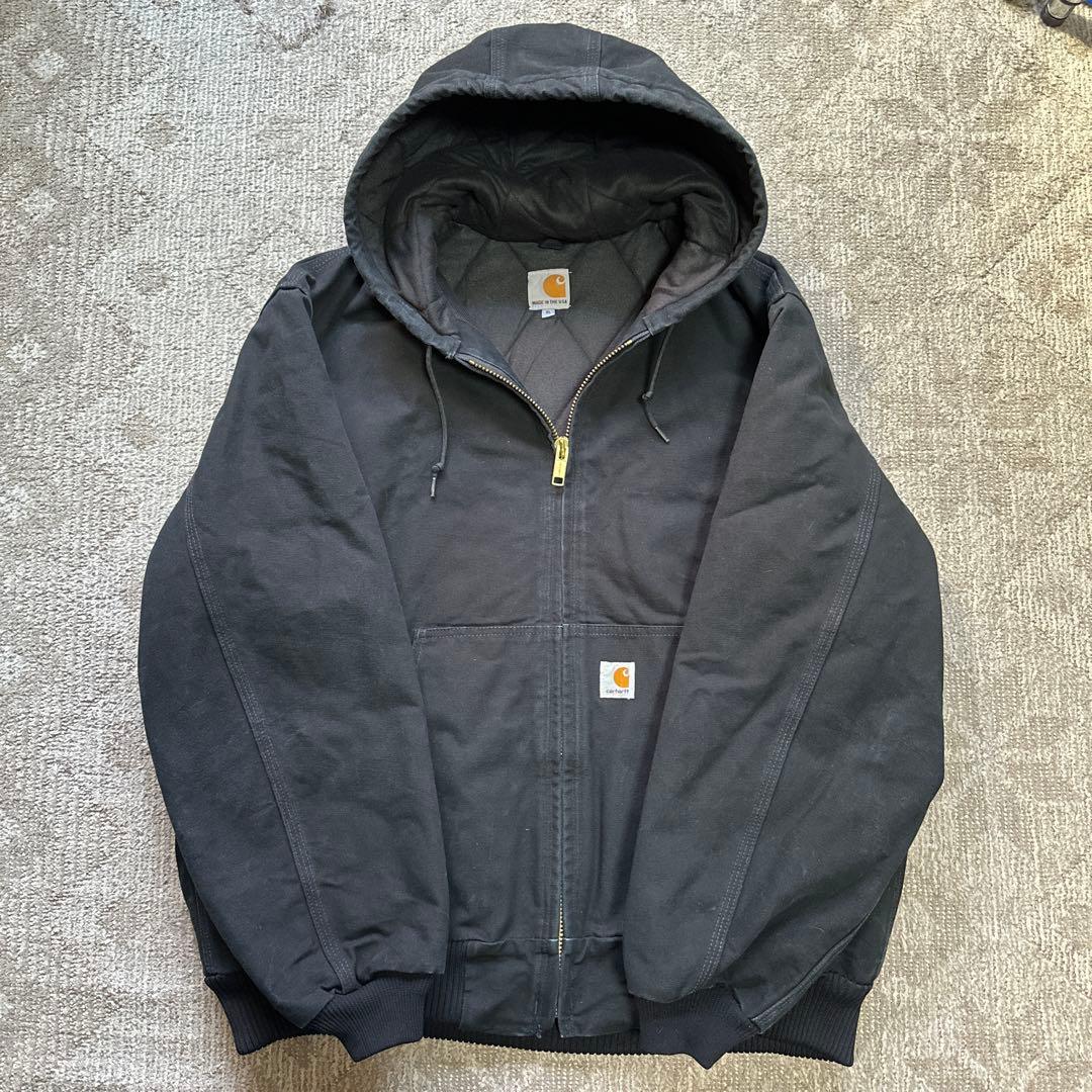 【USA製】carhartt アクティブジャケット J140 BLK