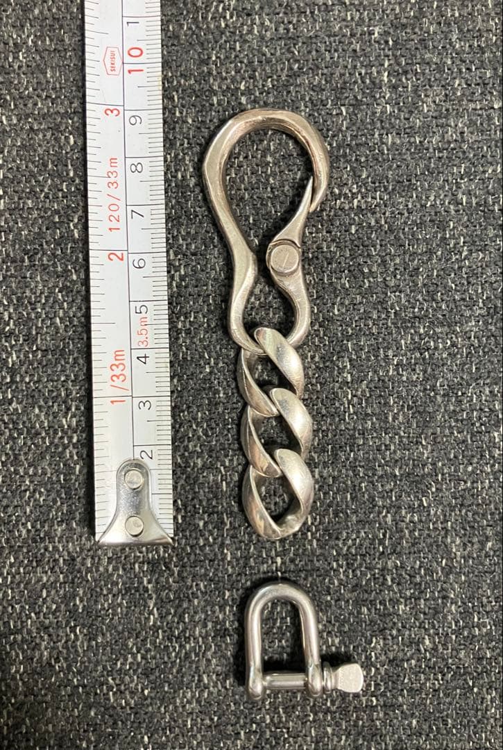 GARNI + Argentgleamシルバー キーリング　シャックル付