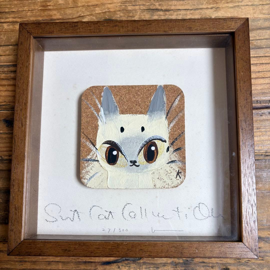 （専用）クボユキ　コルク画　原画　猫2点