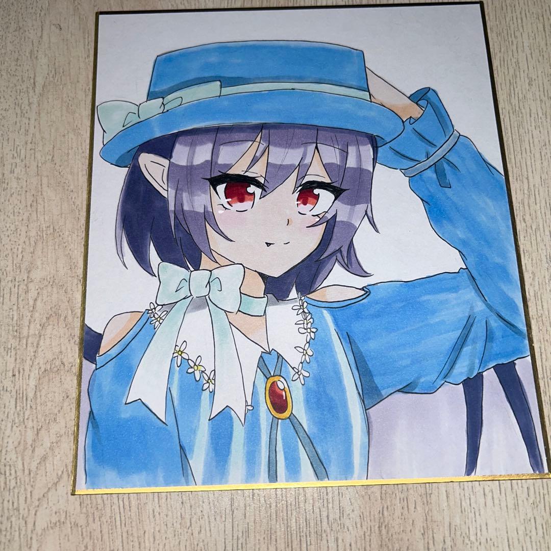 東方project 手描き レミリア フラン 色紙 - メルカリ