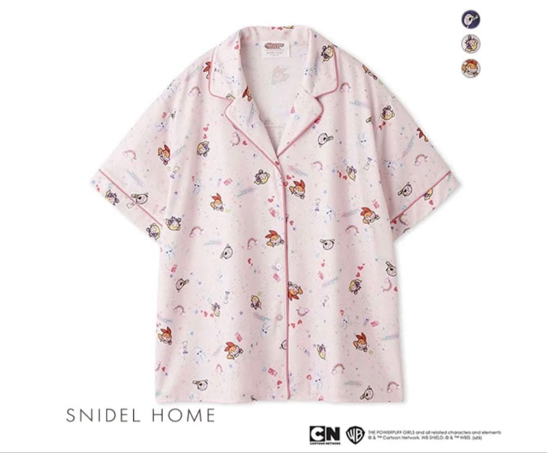 スナイデルホーム パワーパフ ガールズ パジャマ ルームウェア 上下セット
