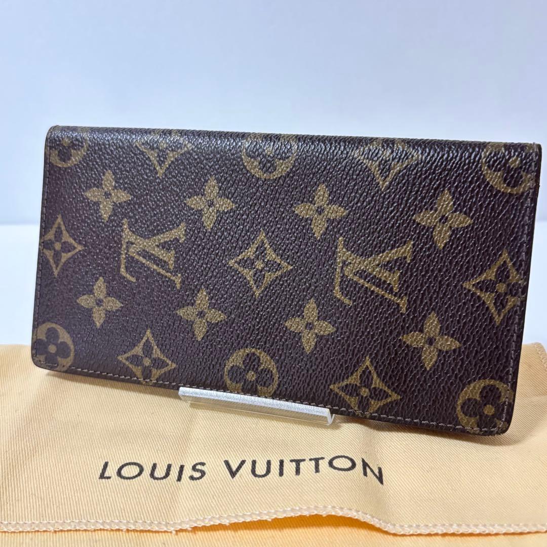 ルイヴィトン モノグラム ポルトカルトクレディ円 長財布 イニシャル無し LOUIS VUITTON】【小銭入れ無し】ルイヴィトン『モノグラム ポルト
