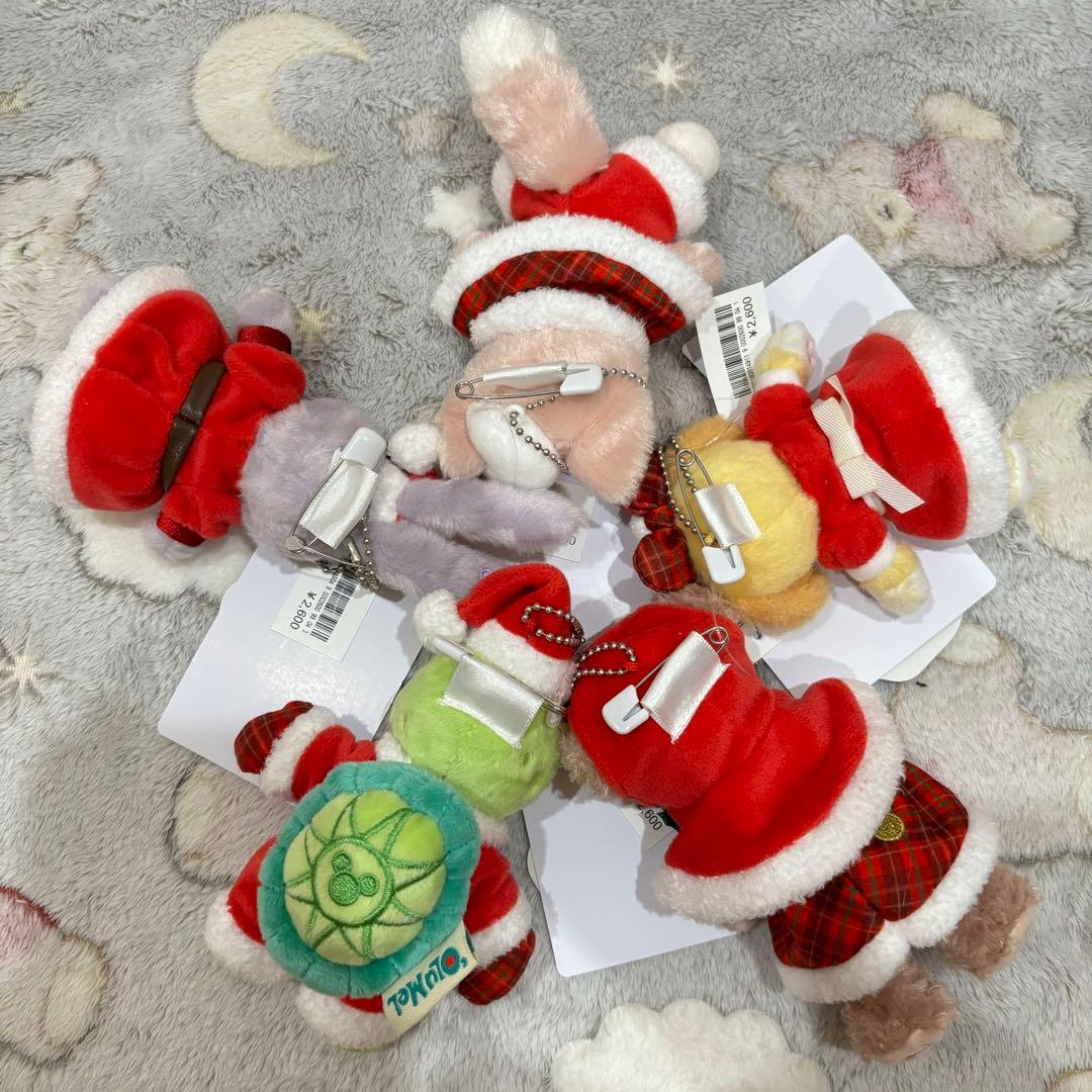 東京ディズニーシー クリスマス2024 ぬいぐるみバッジ 5点セット