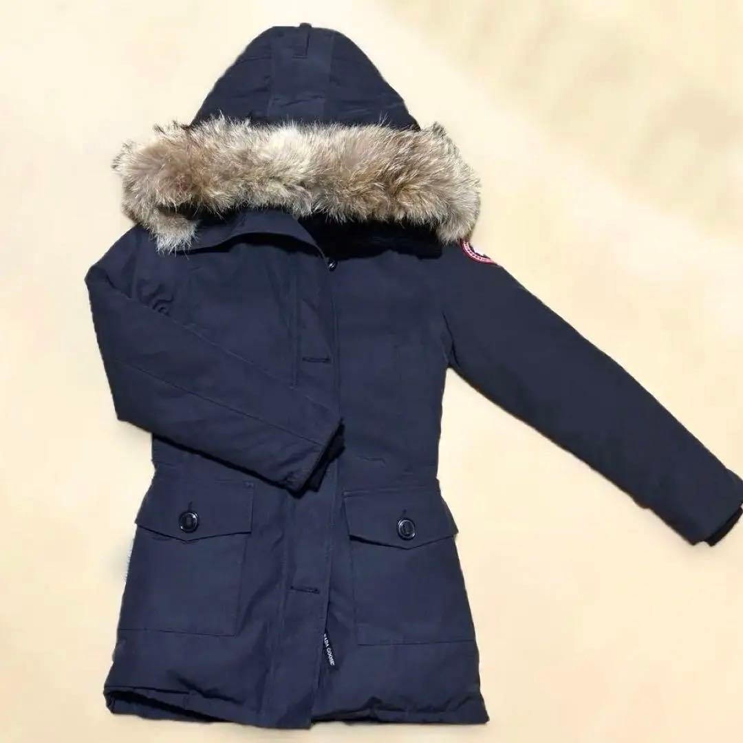 カナダグース bronte parka 【XS /ネイビー】