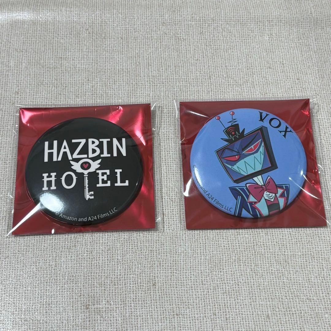 ハズビンホテル ヴォックス ロゴ シークレット缶バッジ マルイ