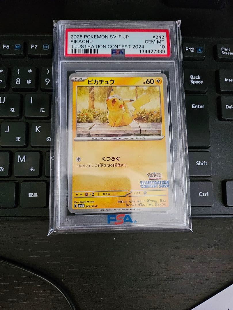 ピカチュウ　くつろぐ　psa10