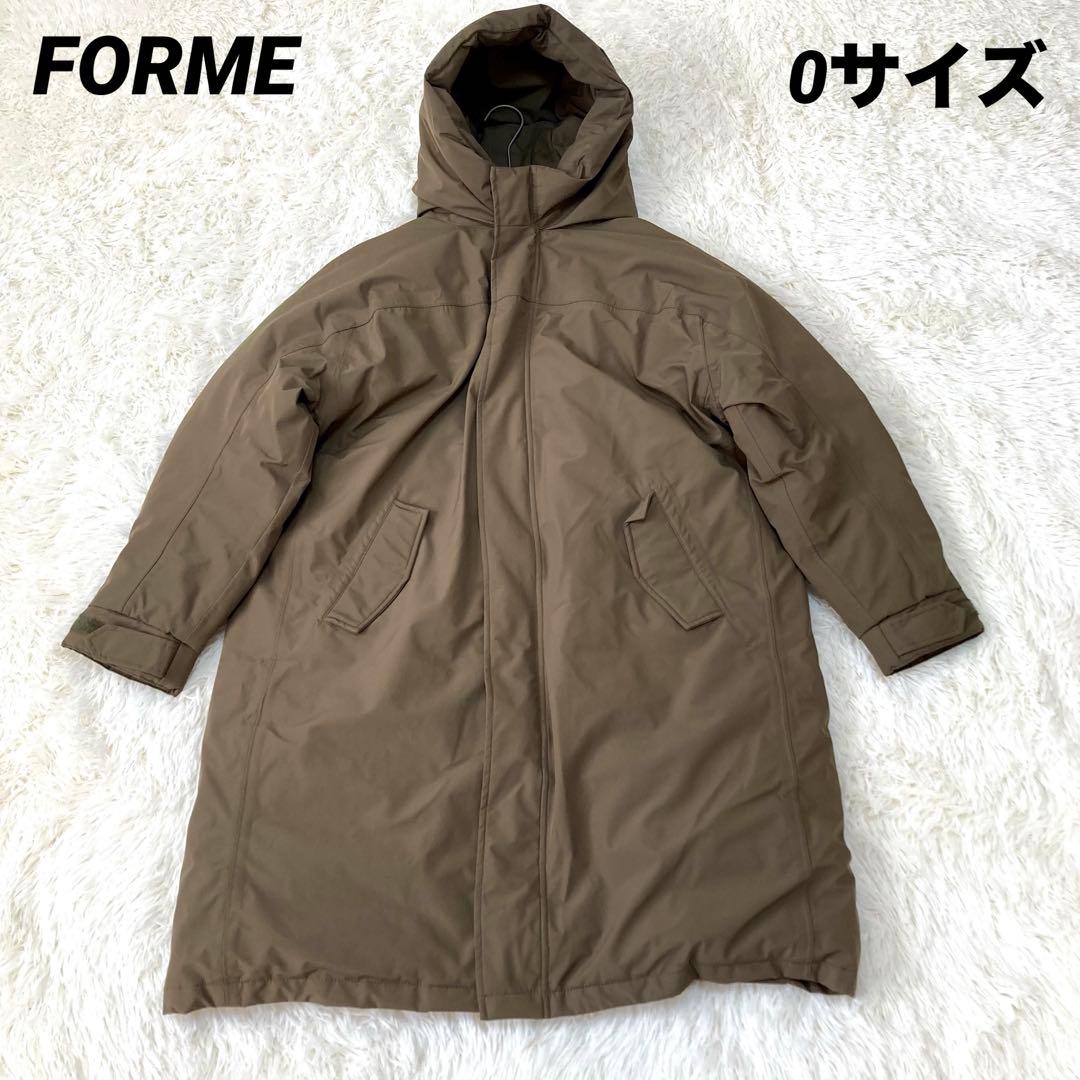 訳あり美品 FORME 東原亜希　ダウンコート　 カーキ 0サイズ　2021AW