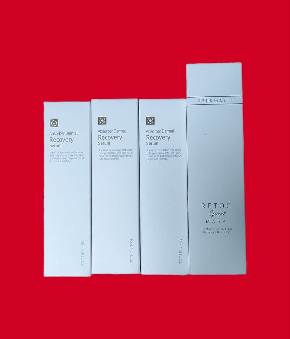 【新春キャンペーン】リカバリー セラム×3、リトックマスク　4点セット
