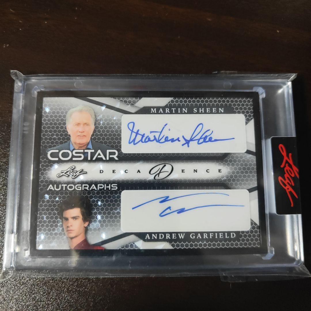 leaf スパイダーマン　アンドリュー・ガーフィールド　デュアルサインカード