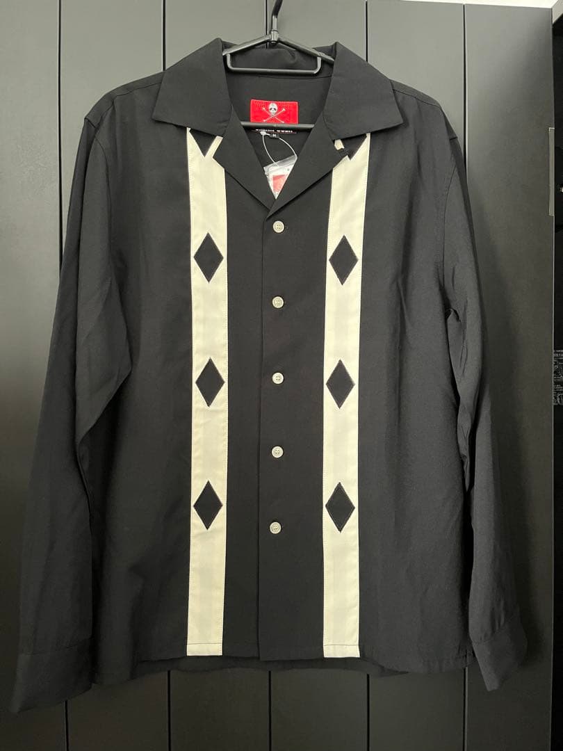 新品 CREAM SODA クリームソーダ レーヨン 長袖シャツ M 黒