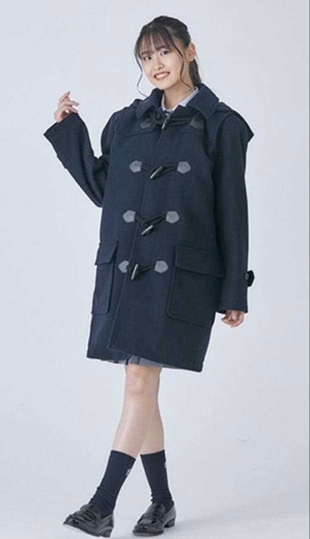 【未使用品】カンコー ダッフルコート L ネイビー コート