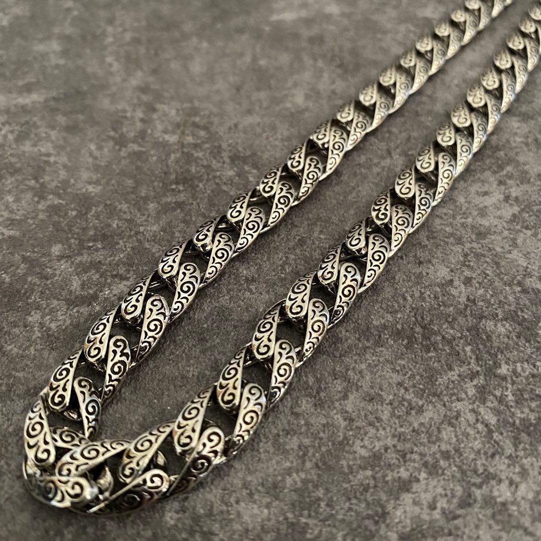 メキシカンジュエリー シルバー925 喜平チェーン ネックレス ヴィンテージ