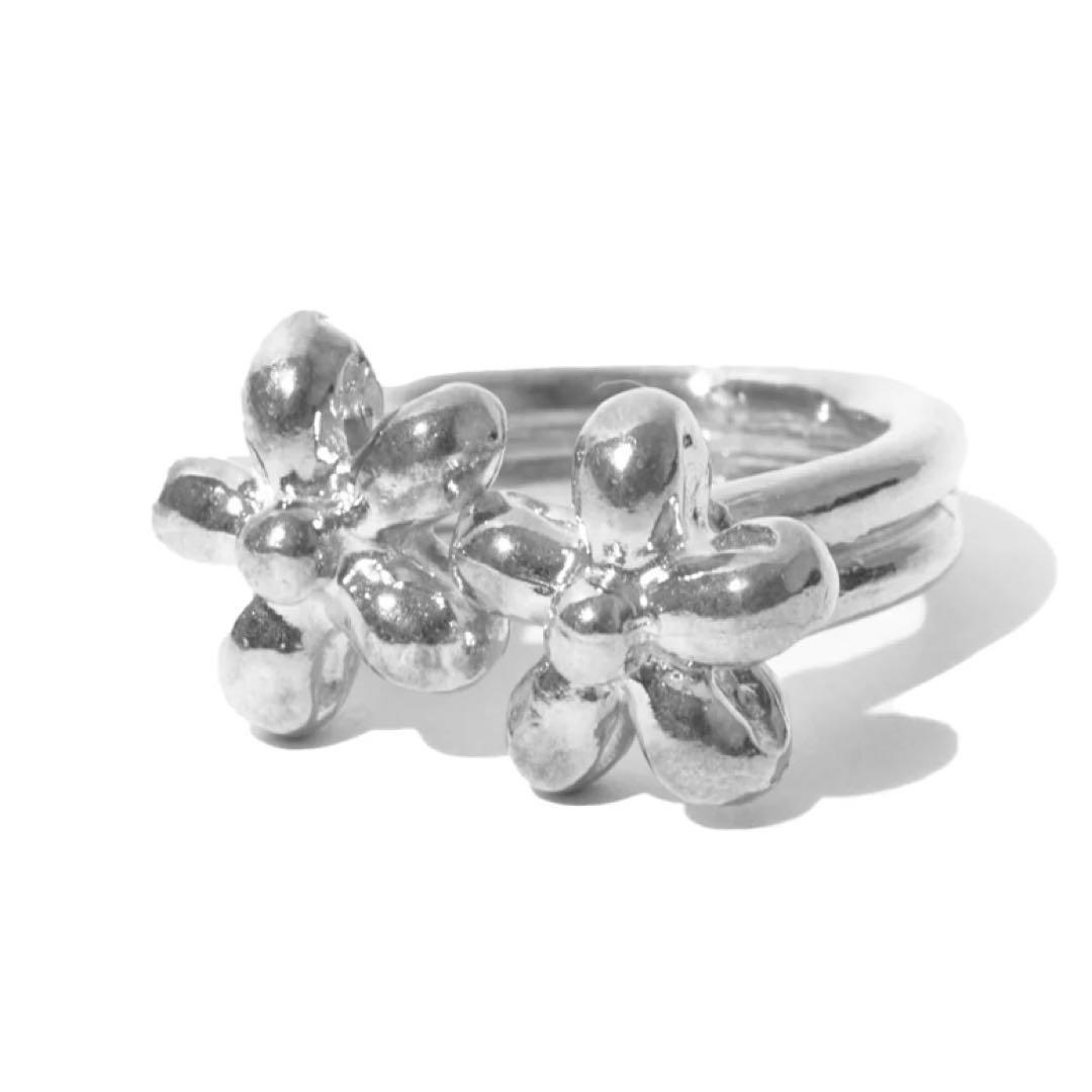 MAISON D'PULSE フラワーチャームリングsize13