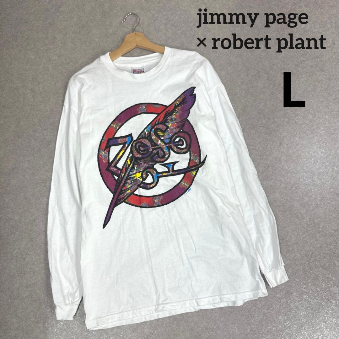 希少 90s jimmy page & robert plant バンドTシャツ