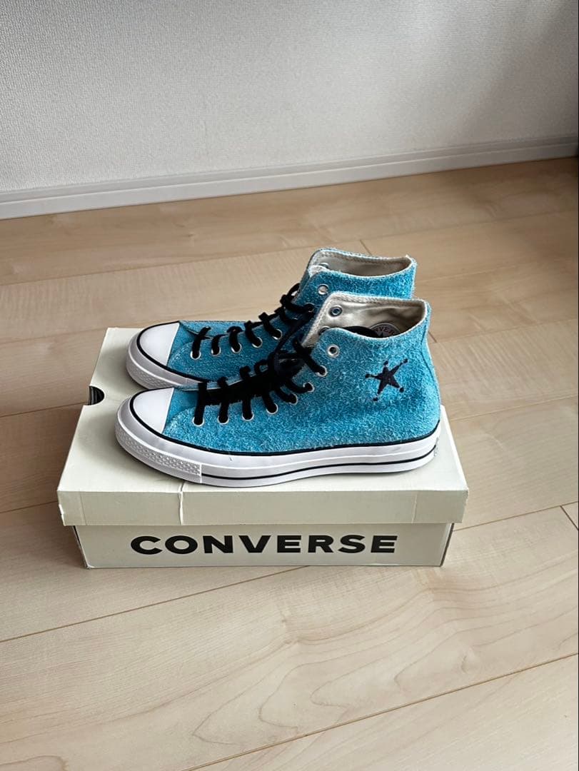 CONVERSE STUSSY コラボ スニーカー 青