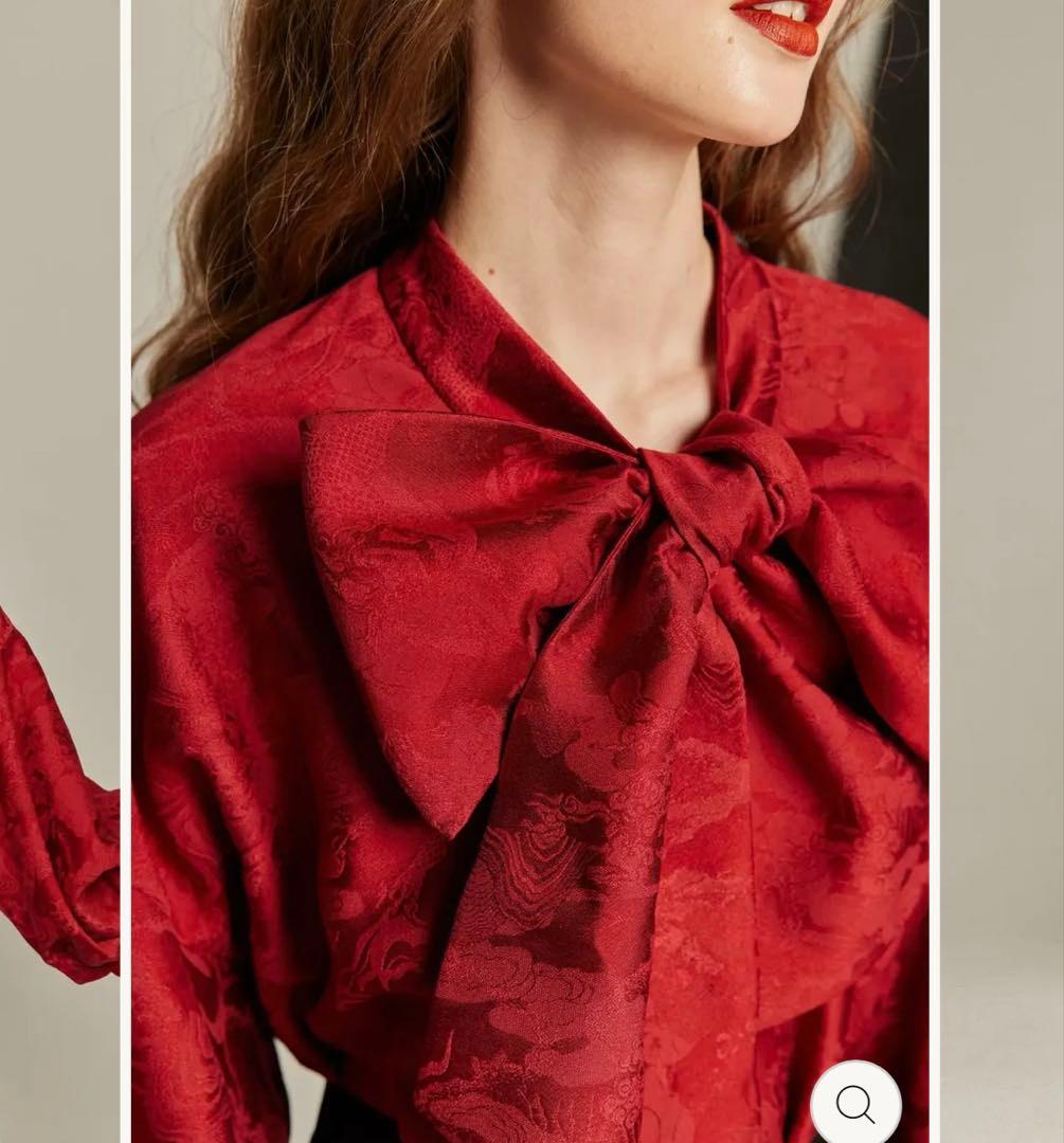 TWENTIES 《スーベニアショップに寄ろう》バルーンスリーブリボントップス